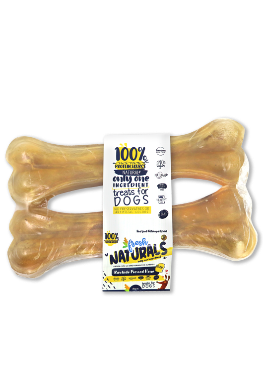 rawhide pressed bone hueso piel vacuno treats for dogs chuches perros protein source fuente proteína natural
