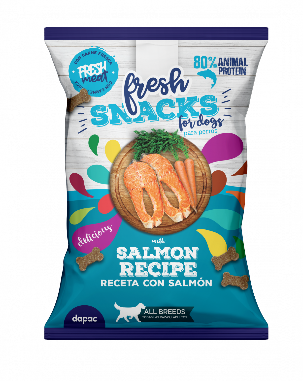 Fresh snacks saludables receta de salmón para perros