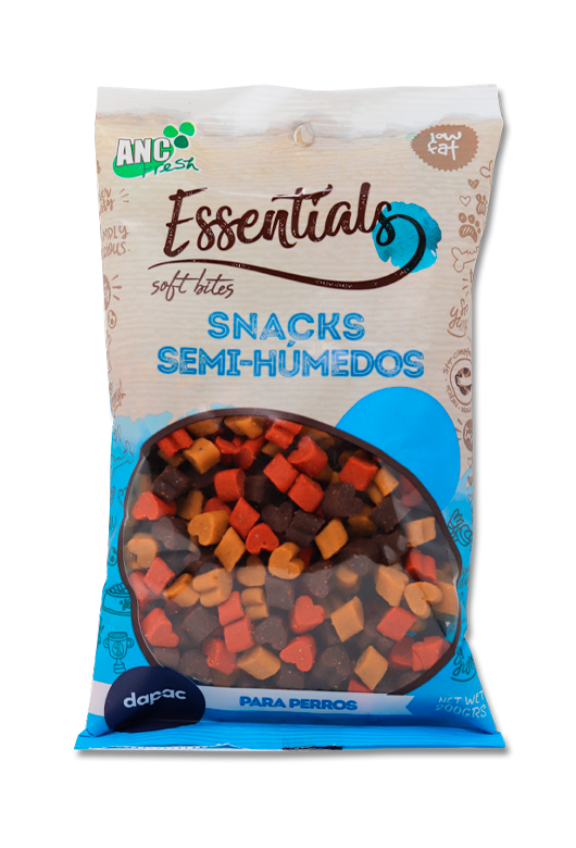 snacks essentials mini lovers para perros. Envase de 100 g