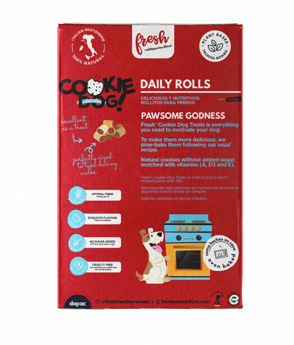 Rollitos con carne para perros Fresh Cookie dog daily rolls