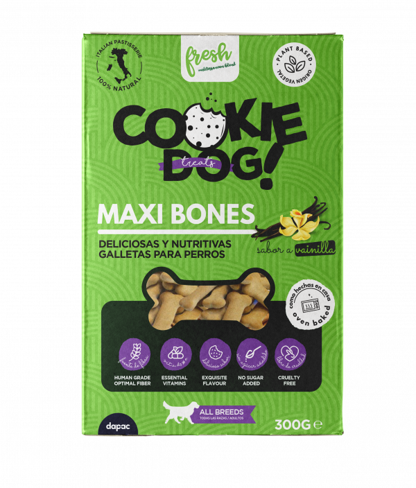 Fresh cookie dogs treats maxi bones de vainilla