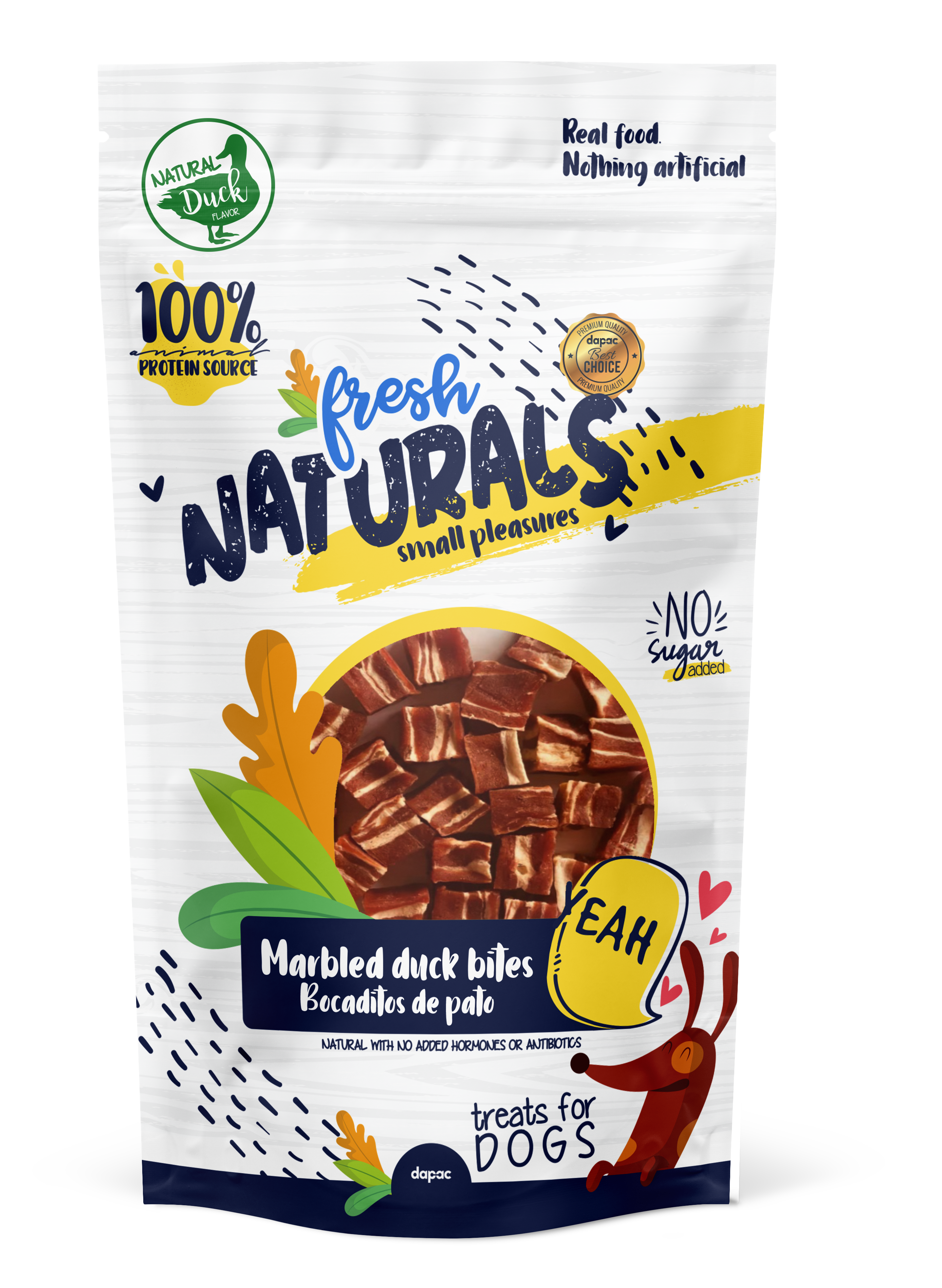 Fresh naturals snacks naturales perros bocaditos de pato
