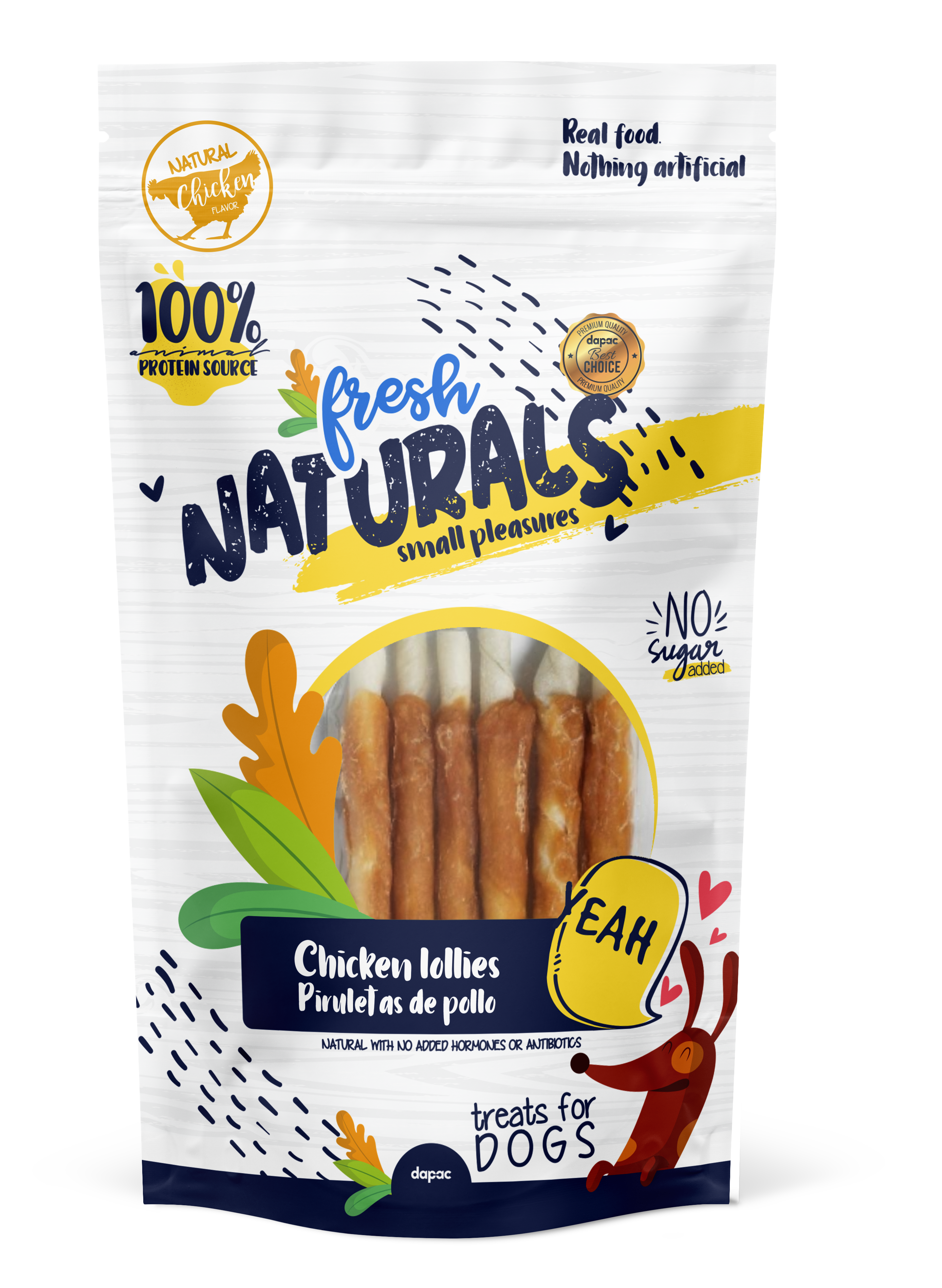 Mikados de pollo snacks para perros fresh naturals