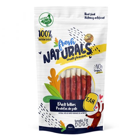 Mikados de pato snacks para perros Fresh Naturals