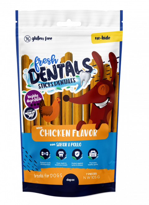 Sticks dentales de pollo 15 g.